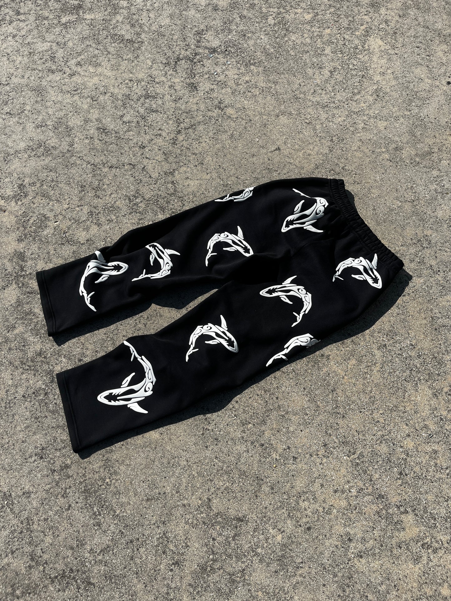 Tribal Shark Pants- Black Edition