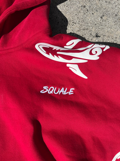 Tribal Shark Hoodie- Red Edition