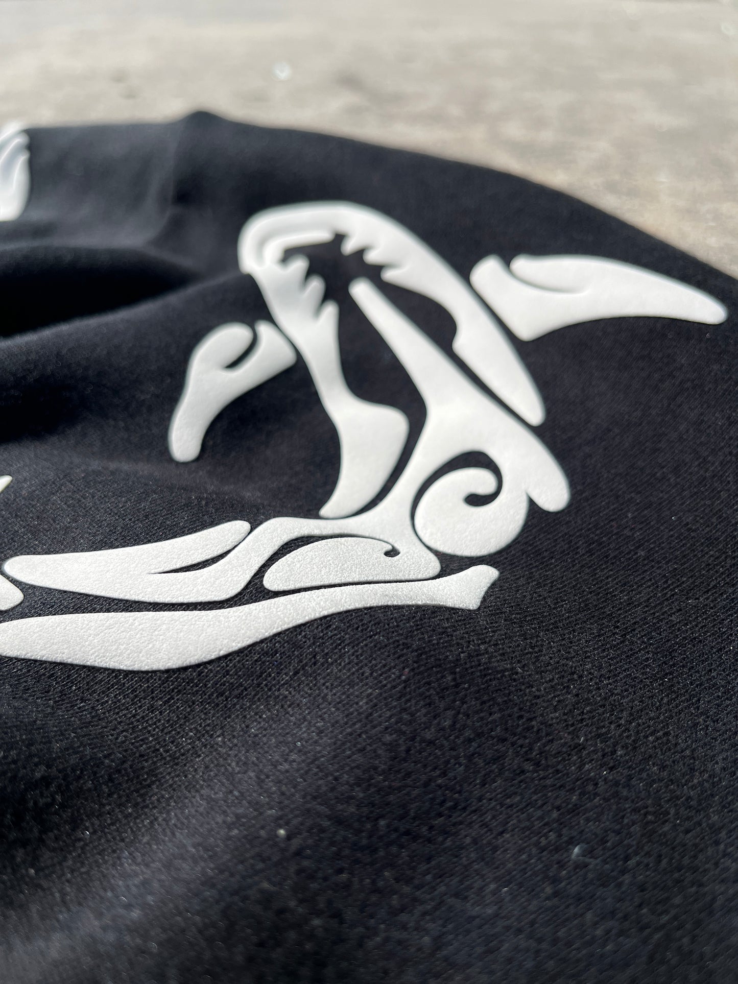 Tribal Shark Hoodie – Black Edition