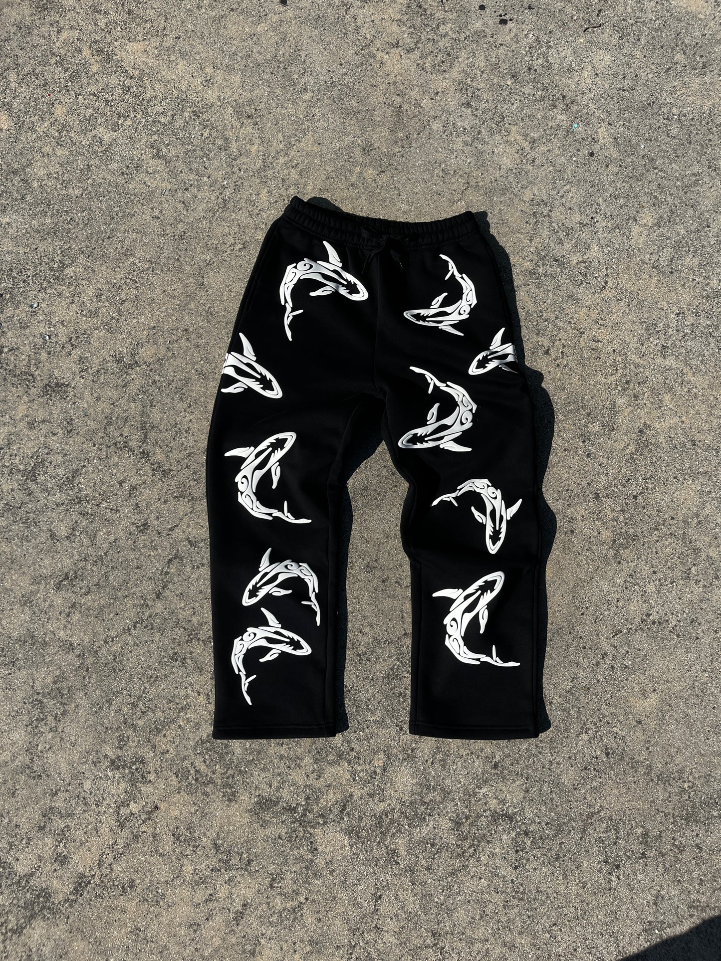 Tribal Shark Pants- Black Edition