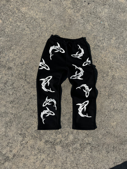Tribal Shark Pants- Black Edition