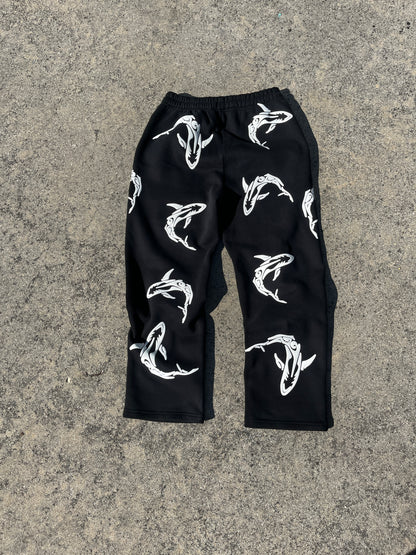 Tribal Shark Pants- Black Edition
