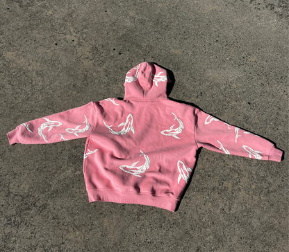 Tribal Shark’s Hoodie- Pink Edition